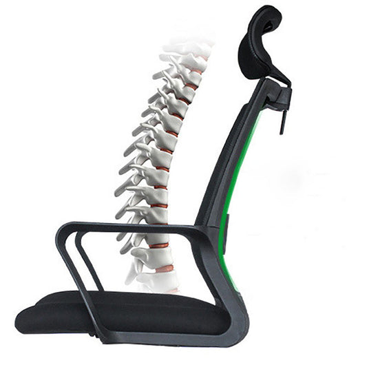 モダンホイールオフィスチェアマイクロファイバーブラックタスクミッドバックチェア