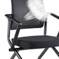 Contemporary Arm Chair Fixed Arms Black with Wheels Office Chair Clearhalo 'furn' 'furn_office_chair' 'Furniture' 'Office Chairs' 'Office Furniture' 'office_chair' 5901843
