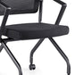 Contemporary Arm Chair Fixed Arms Black with Wheels Office Chair Clearhalo 'furn' 'furn_office_chair' 'Furniture' 'Office Chairs' 'Office Furniture' 'office_chair' 5901844
