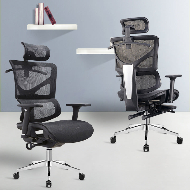 Modern & Contemporary Wheels Chair Black Task High Back Chair Clearhalo 'furn' 'furn_office_chair' 'Furniture' 'Office Chairs' 'Office Furniture' 'office_chair' 5901849