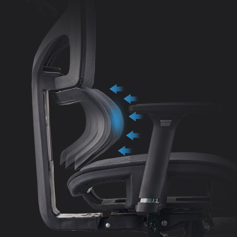Modern & Contemporary Wheels Chair Black Task High Back Chair Clearhalo 'furn' 'furn_office_chair' 'Furniture' 'Office Chairs' 'Office Furniture' 'office_chair' 5901857
