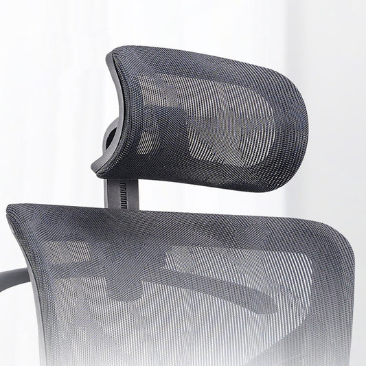 Moderne und zeitgenössische Räder Stuhl Black Task High Back Stuhl