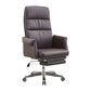 Contemporary Chair Fixed Arms Adjustable Seat Height Office Chair Coffee 1 Piece Clearhalo 'furn' 'furn_office_chair' 'Furniture' 'Office Chairs' 'Office Furniture' 'office_chair' 5901908
