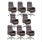 Contemporary Chair Fixed Arms Adjustable Seat Height Office Chair Coffee 8 Piece Set Clearhalo 'furn' 'furn_office_chair' 'Furniture' 'Office Chairs' 'Office Furniture' 'office_chair' 5901916