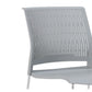 Chaise de bureau en plastique sans bras moderne, chaise de conférence sans roues