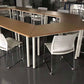 Chaise de bureau en plastique sans bras moderne, chaise de conférence sans roues