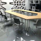 Chaise de bureau en plastique sans bras moderne, chaise de conférence sans roues