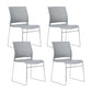 Chaise de bureau en plastique sans bras moderne, chaise de conférence sans roues