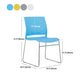Chaise de bureau en plastique sans bras moderne, chaise de conférence sans roues