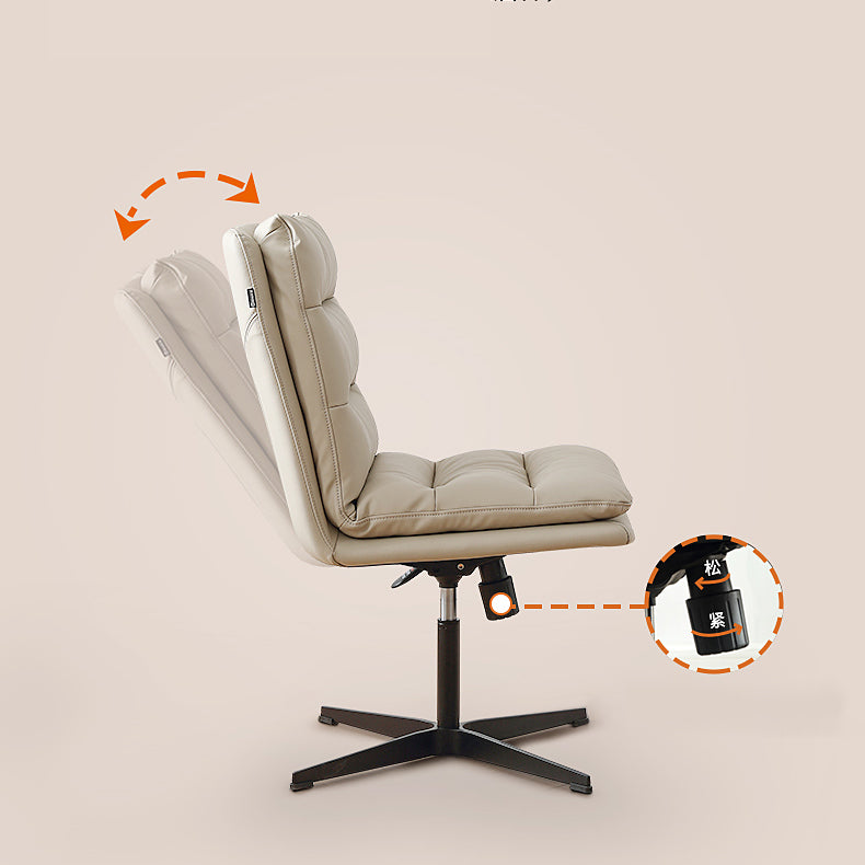 Silla de oficina contemporánea silla ejecutiva tapizada de altura ajustable