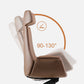 Contemporary Arm Chair Fixed Arms Adjustable Seat Height Brown Leather Office Chair Clearhalo 'furn' 'furn_office_chair' 'Furniture' 'Office Chairs' 'Office Furniture' 'office_chair' 5902016