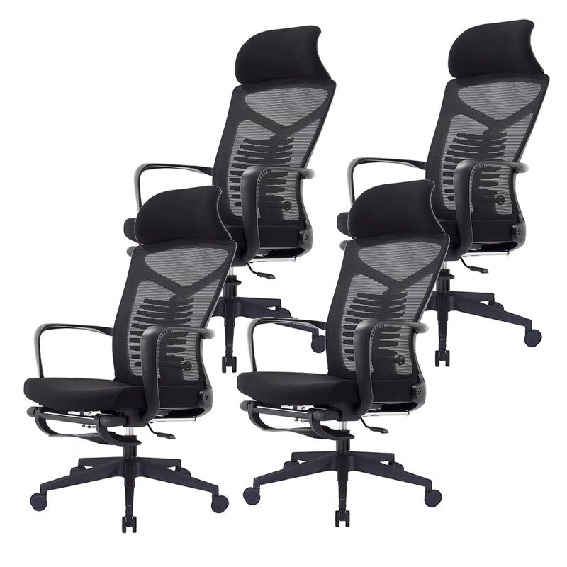 27" Wide Contemporary Office Chair Breathable AirGrid Desk Chair Cotton 4 Piece Set Clearhalo 'furn' 'furn_office_chair' 'Furniture' 'Office Chairs' 'Office Furniture' 'office_chair' 5902076