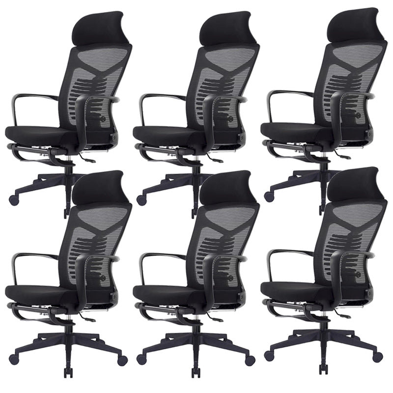 27" Wide Contemporary Office Chair Breathable AirGrid Desk Chair Cotton 6 Piece Set Clearhalo 'furn' 'furn_office_chair' 'Furniture' 'Office Chairs' 'Office Furniture' 'office_chair' 5902078