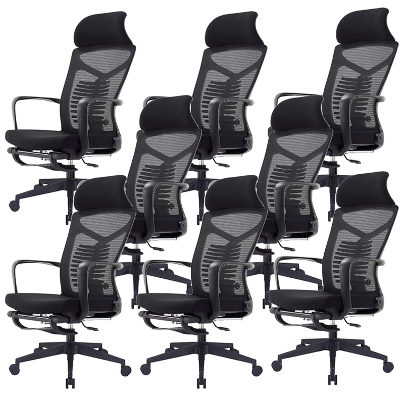 27" Wide Contemporary Office Chair Breathable AirGrid Desk Chair Cotton 8 Piece Set Clearhalo 'furn' 'furn_office_chair' 'Furniture' 'Office Chairs' 'Office Furniture' 'office_chair' 5902080