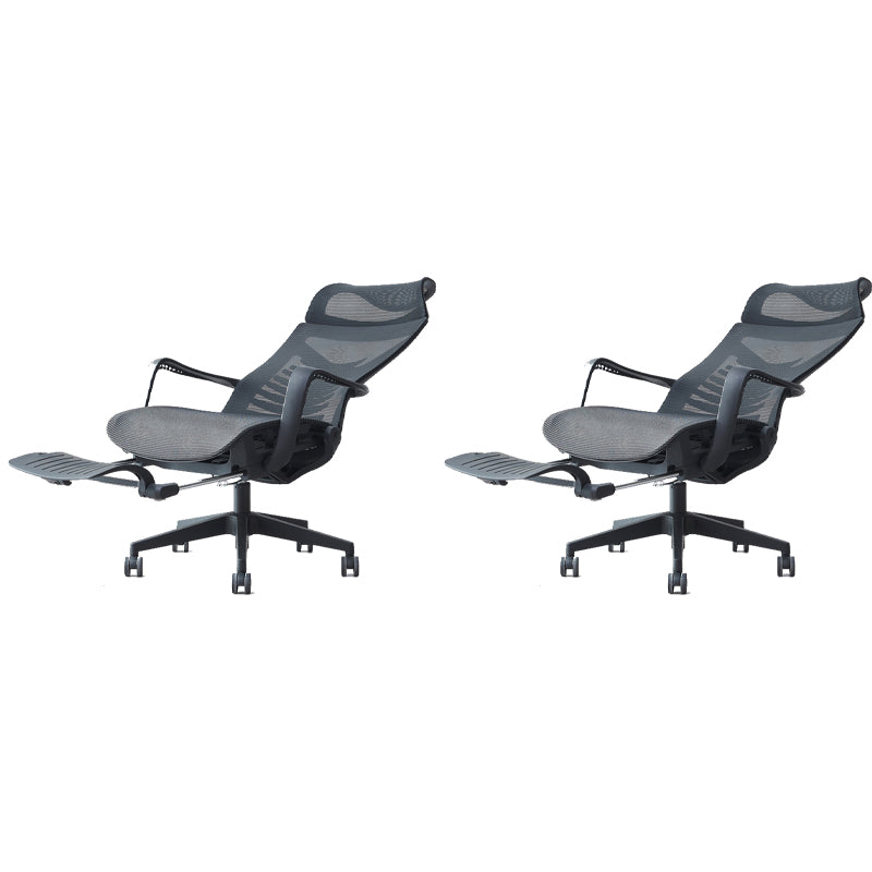 27" Wide Contemporary Office Chair Breathable AirGrid Desk Chair Microfiber 2 Piece Set Clearhalo 'furn' 'furn_office_chair' 'Furniture' 'Office Chairs' 'Office Furniture' 'office_chair' 5902084