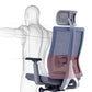 Poltrona contemporanea con supporto lombare grigio con sedia da ufficio con ruote