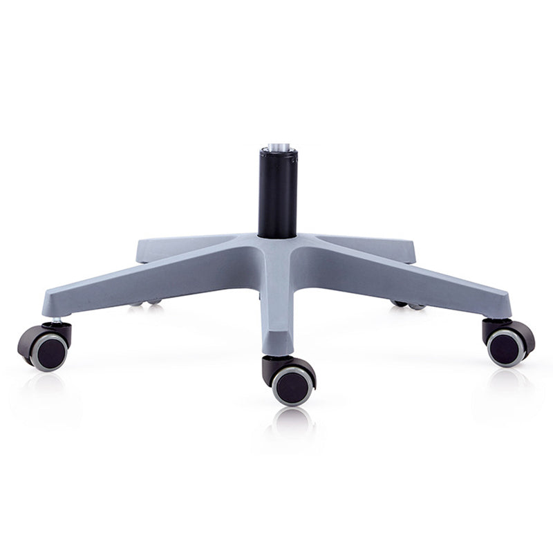 Poltrona contemporanea con supporto lombare grigio con sedia da ufficio con ruote