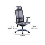 ホイールズオフィスチェアとの現代的なアームチェアグレー腰部サポート