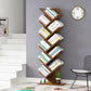Modern Bamboo Bookshelf Geometric Closed Back Vertical Bookcase Clearhalo 'Bookcases' 'furn' 'furn_bookcases' 'Furniture' 'Office Furniture' 5902244
