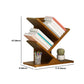 Modern Bamboo Bookshelf Geometric Closed Back Vertical Bookcase Clearhalo 'Bookcases' 'furn' 'furn_bookcases' 'Furniture' 'Office Furniture' 5902247