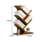 Modern Bamboo Bookshelf Geometric Closed Back Vertical Bookcase Clearhalo 'Bookcases' 'furn' 'furn_bookcases' 'Furniture' 'Office Furniture' 5902248