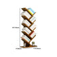 Modern Bamboo Bookshelf Geometric Closed Back Vertical Bookcase Clearhalo 'Bookcases' 'furn' 'furn_bookcases' 'Furniture' 'Office Furniture' 5902250