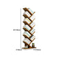 Modern Bamboo Bookshelf Geometric Closed Back Vertical Bookcase Clearhalo 'Bookcases' 'furn' 'furn_bookcases' 'Furniture' 'Office Furniture' 5902251