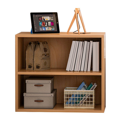 Contemporary Engineered Wood Book Shelf Closed Back Shelf Bookcase for Study Room 24"L x 12"W x 24"H Natural Clearhalo 'Bookcases' 'furn' 'furn_bookcases' 'Furniture' 'Office Furniture' 5902260