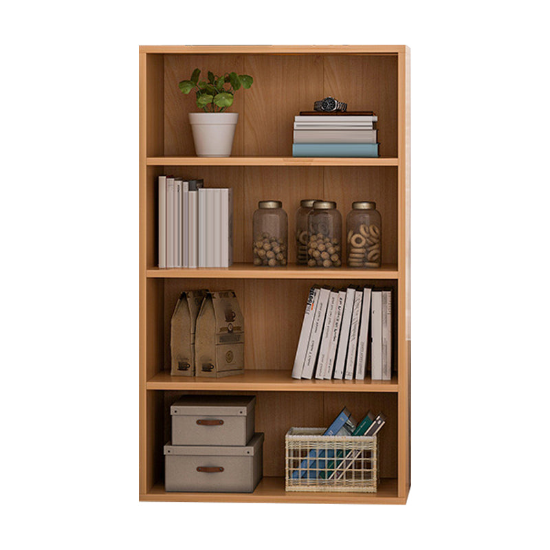 Contemporary Engineered Wood Book Shelf Closed Back Shelf Bookcase for Study Room 24"L x 12"W x 47"H Natural Clearhalo 'Bookcases' 'furn' 'furn_bookcases' 'Furniture' 'Office Furniture' 5902264