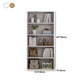 Contemporary Engineered Wood Book Shelf Closed Back Shelf Bookcase for Study Room Clearhalo 'Bookcases' 'furn' 'furn_bookcases' 'Furniture' 'Office Furniture' 5902273