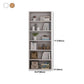 Contemporary Engineered Wood Book Shelf Closed Back Shelf Bookcase for Study Room Clearhalo 'Bookcases' 'furn' 'furn_bookcases' 'Furniture' 'Office Furniture' 5902275
