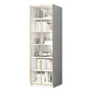 Modern Engineered Wood Bookshelf Standard Closed Back Vertical Bookcase with Doors