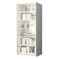 Modern Engineered Wood Bookshelf Standard Closed Back Vertical Bookcase with Doors