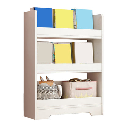 Libreria moderna in legno ingegnerizzato libreria verticale standard in bruncio