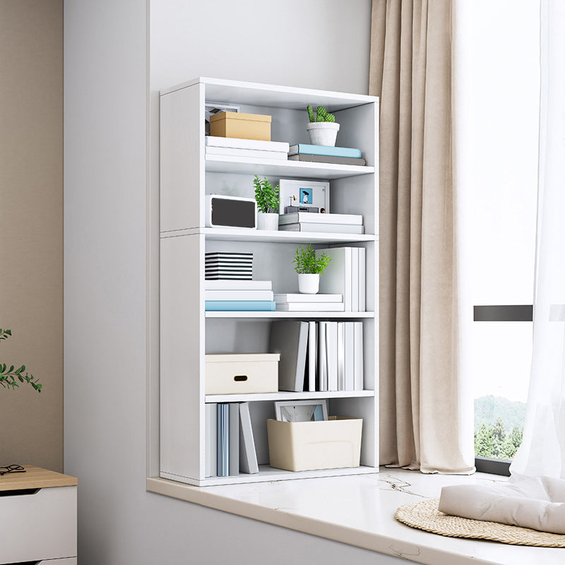 Libreria moderna in legno ingegnerizzato libreria verticale standard in bruncio