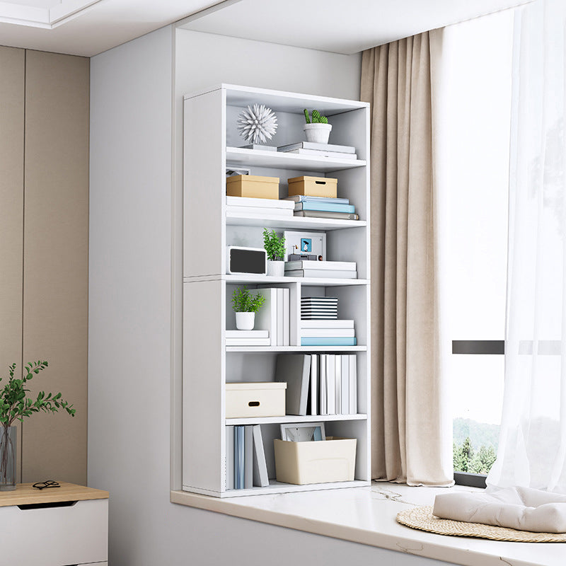 Libreria moderna in legno ingegnerizzato libreria verticale standard in bruncio