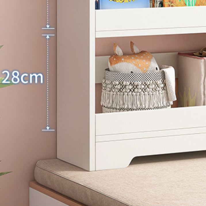 Libreria moderna in legno ingegnerizzato libreria verticale standard in bruncio