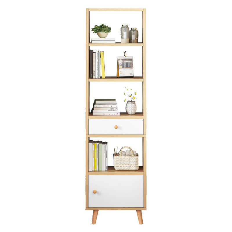 Engineered Wood Standard Bookshelf Matte Finish Shelf Bookcase with Doors Clearhalo 'Bookcases' 'furn' 'furn_bookcases' 'Furniture' 'Office Furniture' 5902442