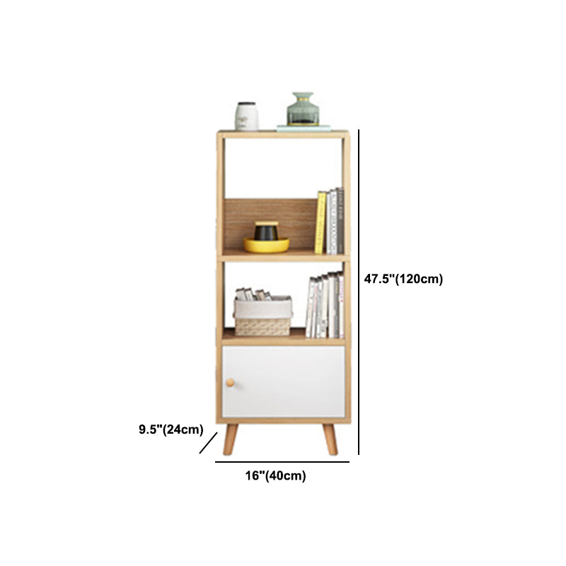 Engineered Wood Standard Bookshelf Matte Finish Shelf Bookcase with Doors Clearhalo 'Bookcases' 'furn' 'furn_bookcases' 'Furniture' 'Office Furniture' 5902467