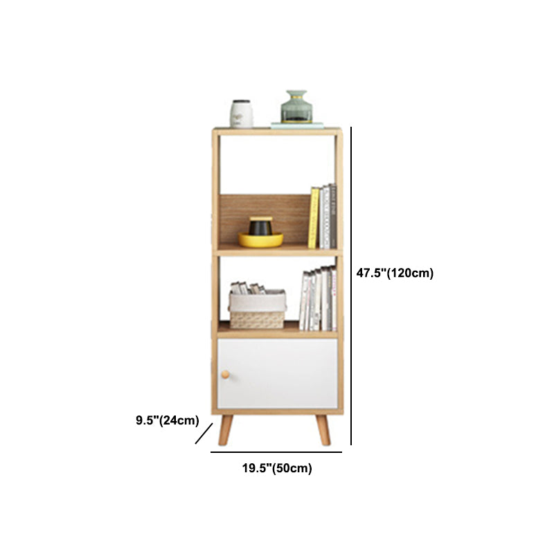 Engineered Wood Standard Bookshelf Matte Finish Shelf Bookcase with Doors Clearhalo 'Bookcases' 'furn' 'furn_bookcases' 'Furniture' 'Office Furniture' 5902470