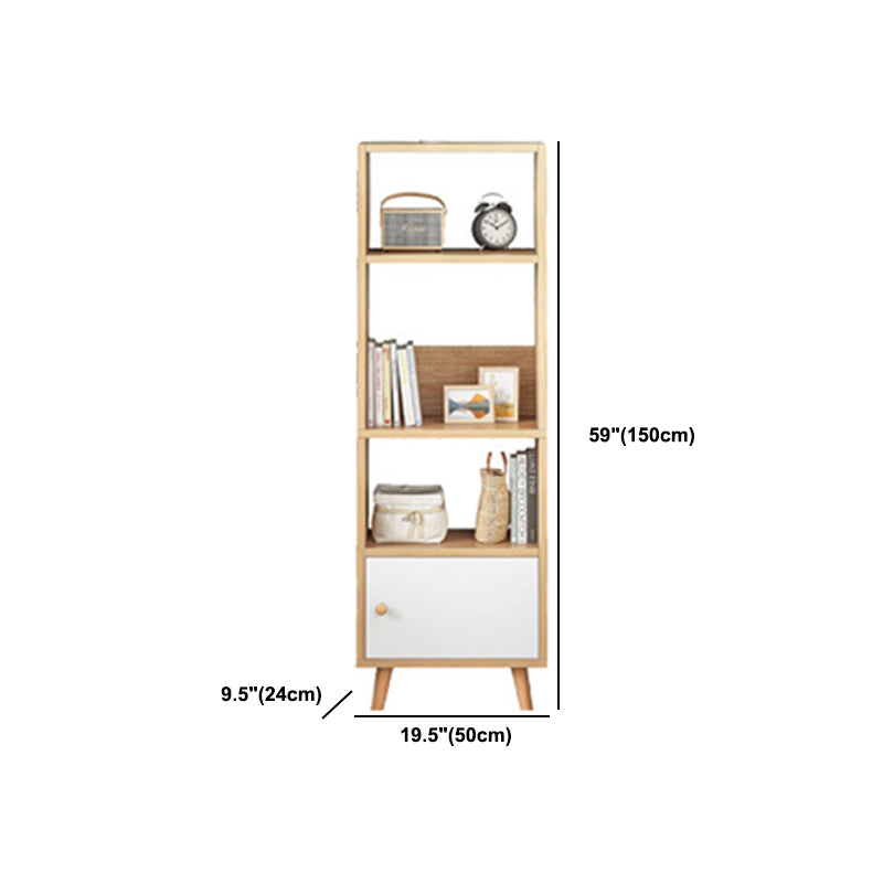 Engineered Wood Standard Bookshelf Matte Finish Shelf Bookcase with Doors Clearhalo 'Bookcases' 'furn' 'furn_bookcases' 'Furniture' 'Office Furniture' 5902471