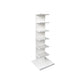 Contemporary Vertical Wooden Book Shelf Closed Back Home Shelf Bookcase
