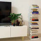 Contemporary Vertical Wooden Book Shelf Closed Back Home Shelf Bookcase