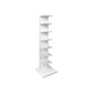Contemporary Vertical Wooden Book Shelf Closed Back Home Shelf Bookcase