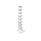 Contemporary Vertical Wooden Book Shelf Closed Back Home Shelf Bookcase