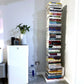 Contemporary Vertical Wooden Book Shelf Closed Back Home Shelf Bookcase