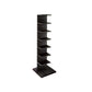 Contemporary Vertical Wooden Book Shelf Closed Back Home Shelf Bookcase