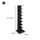 Contemporary Vertical Wooden Book Shelf Closed Back Home Shelf Bookcase