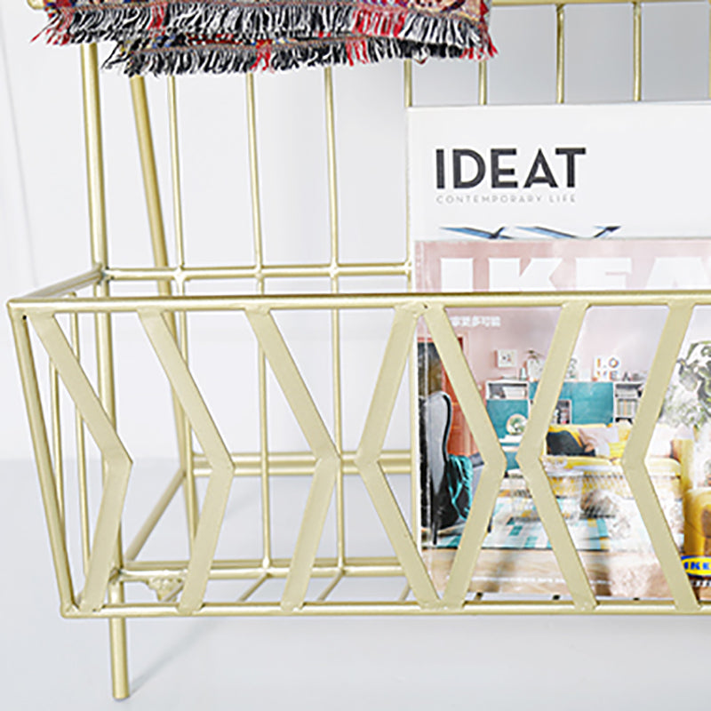 Metal 2 estante estante de libros 13.4 "w estante de libro moderno cerrado vertical