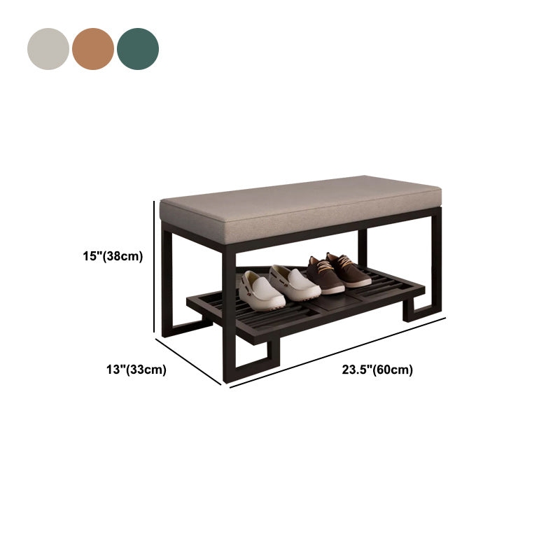 Modern Solid Color Bench Upholstered Entryway Bench with Storage Clearhalo 'Benches' 'Chairs & Seating' 'furn' 'furn_benches' 'Furniture' 'Living Room Furniture' 5902577